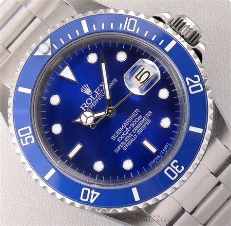 rolex submariner blue dial stainless steel|new rolex submariner blue face.